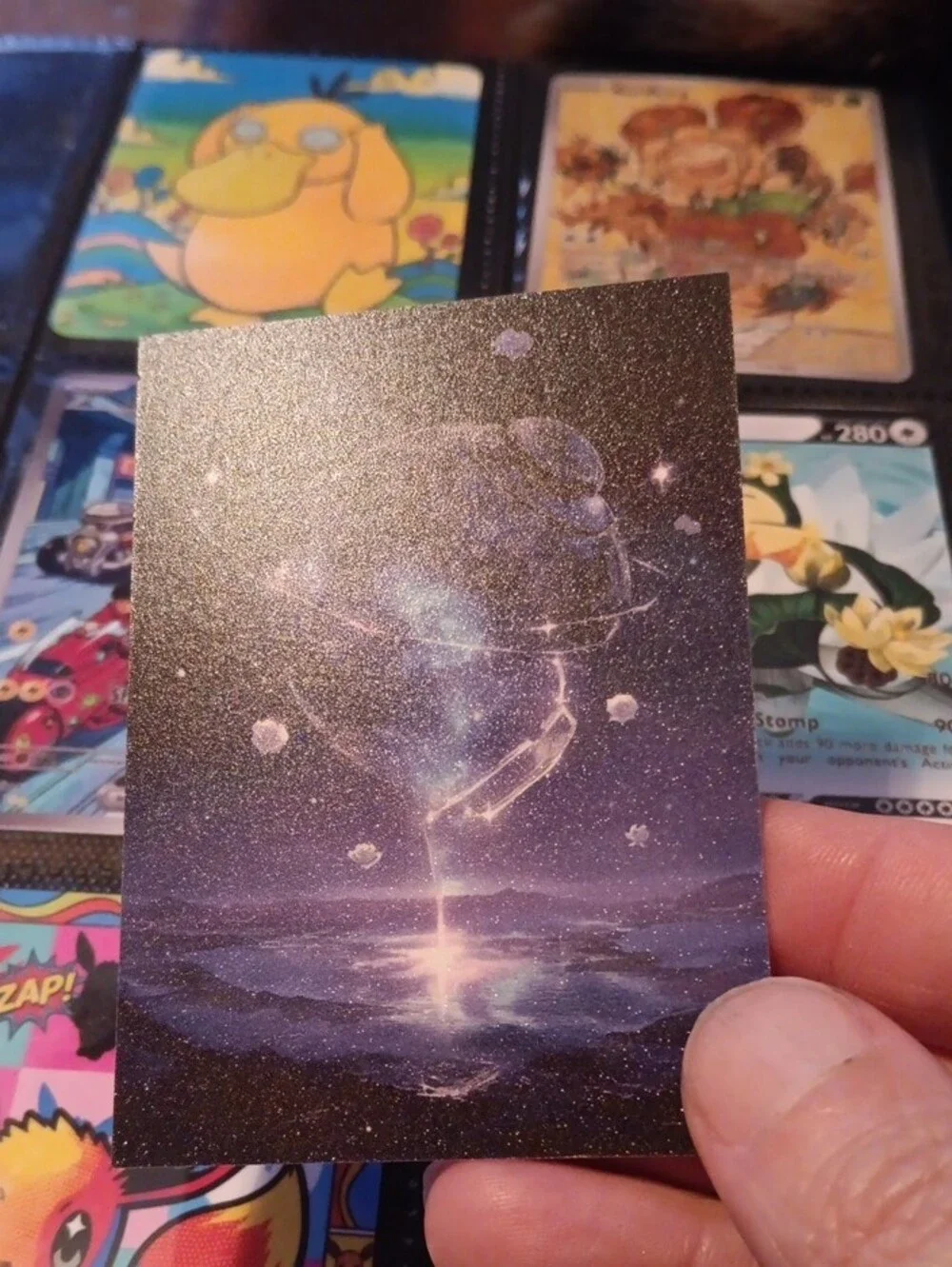 Mewtwo Pokémon Art Card - Pink Shimmer